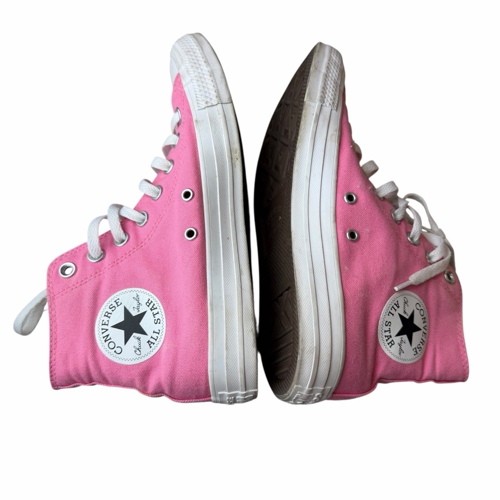 Converse Chuck Taylor All Star High Top Pink Canvas Women’s 8.5 classic sneaker - Picture 3 of 6